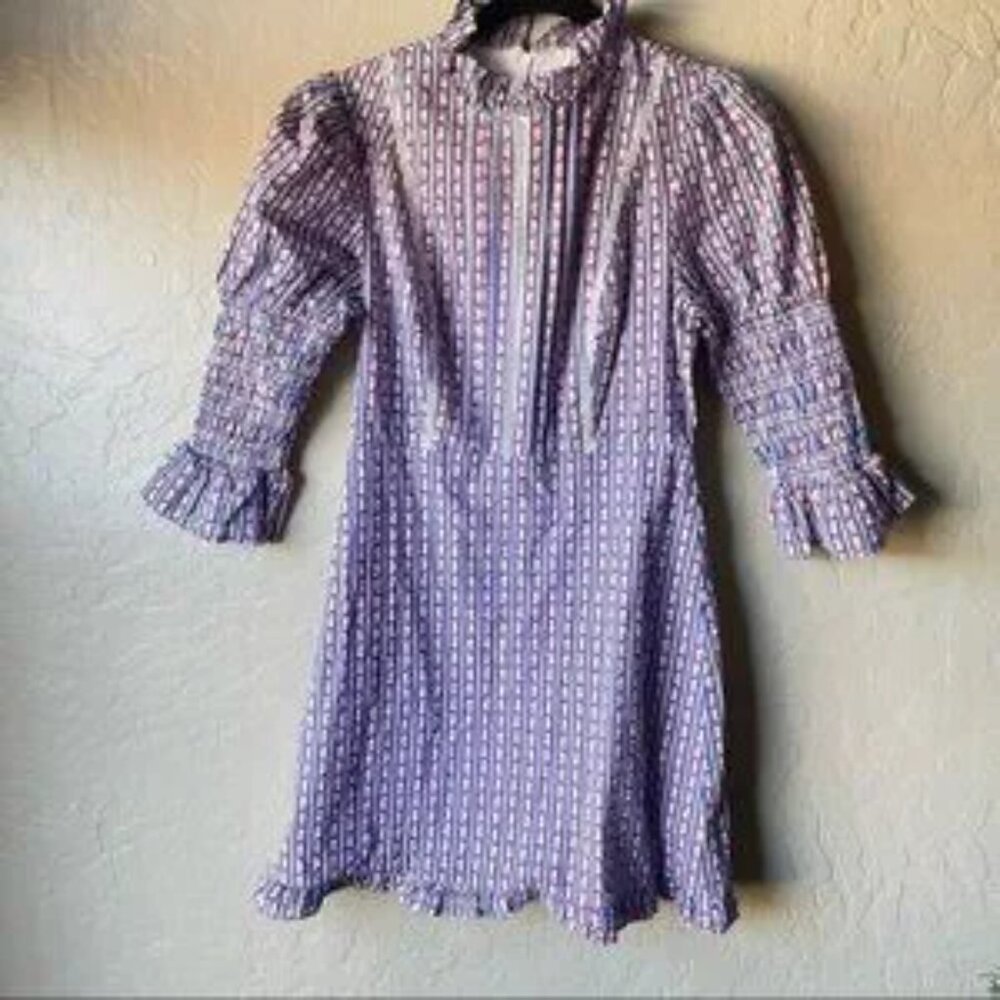 Laura Ashley Urban Outfitters Maisy Mock Neck Mini Dress New